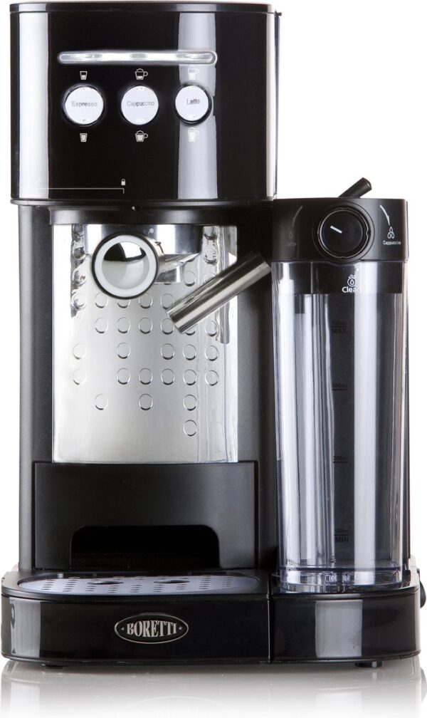 Koffie Boretti B400 - Pistonmachine - Zwart