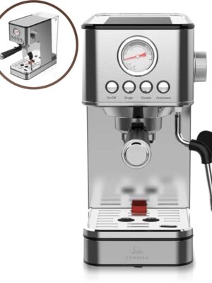 Koffie LunaSea's Pistonmachine - Espressomachine - Koffiezetapparaat - Koffiemachine - Modern design 2023 - Klein formaat