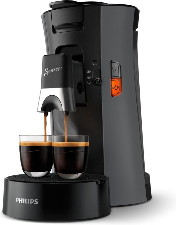 Koffie Philips Senseo Select CSA230/50 - Koffiepadapparaat - Donkergrijs