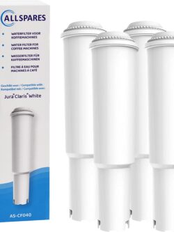 Koffie AllSpares Waterfilter (4x) geschikt voor Jura White 60209