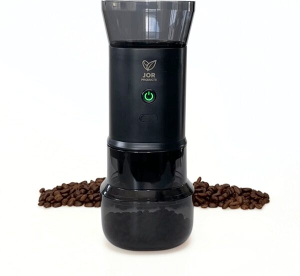 Koffie JOR Products® Accu Koffiemolen - Koffiebonen - Voorraadpot - Espresso - Koffiebonen Maler - Koffiepot - 25Maalstanden - Travel - Reis - Camping