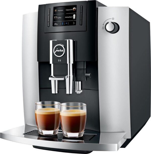 Koffie JURA E6 - Platina (EC) - Model 2022 - volautomatische espressomachine