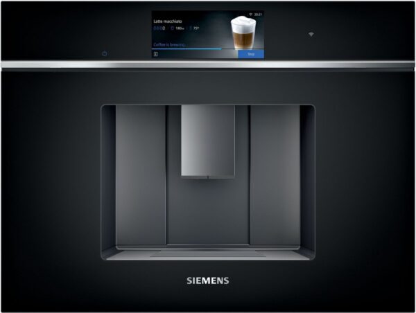 Koffie Siemens CT718L1B0 iQ700, Inbouw koffie volautomaat, Zwart