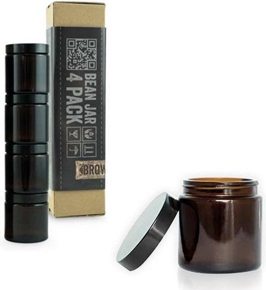 Comandante Bean Jar Brown Glass