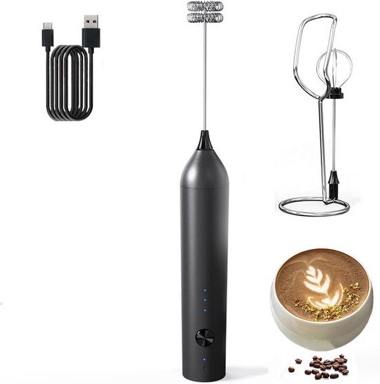 Merkloze oplaadbare melkopschuimer elektrisch