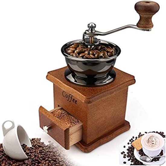 Vintage handmatige koffiemolen