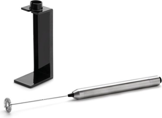 Weis elektrische melkopschuimer met standaard