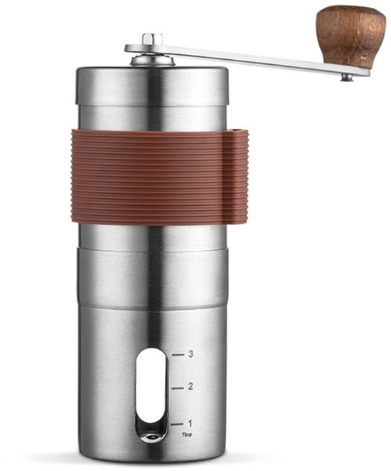 Handmatige koffiemolen RVS compact draagbaar