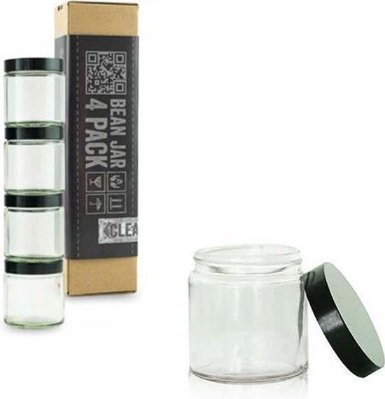 Comandante Bean Jar Clear Glass