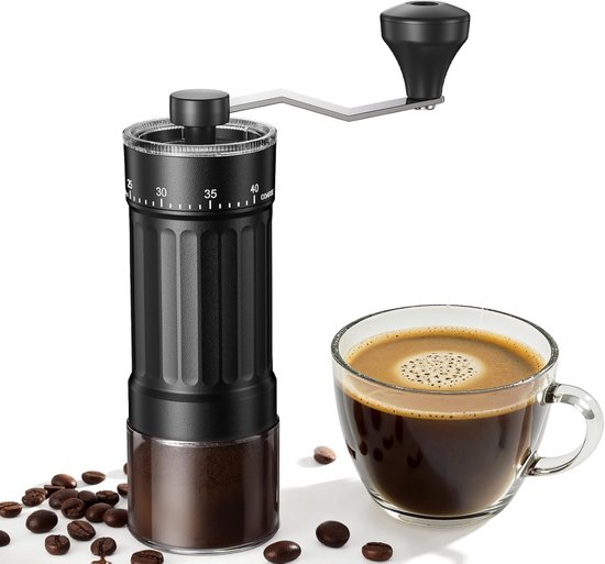 Handmatige koffiemolen met 40 instelbare maalstanden