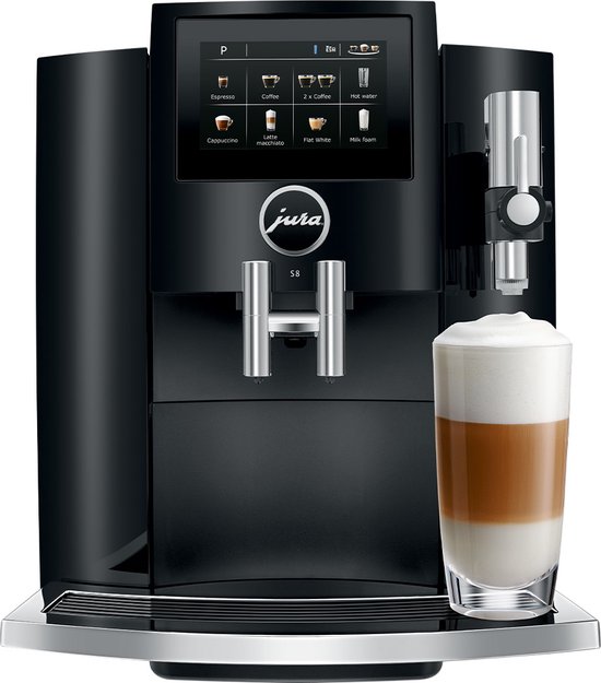 JURA S8 Piano Black (EA) volautomatische espressomachine