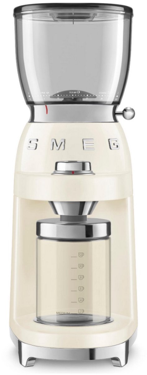 SMEG CGF11CREU elektrische koffiemolen crème
